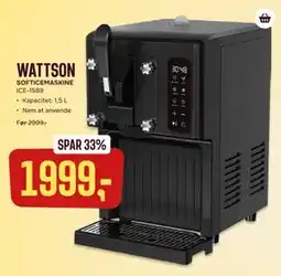 Skousen WATTSON SOFTICEMASKINE ICE-1589 tilbud