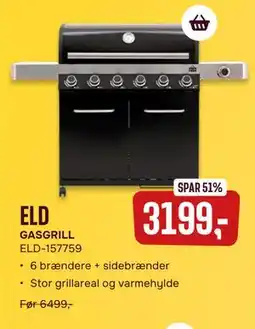 Skousen ELD GASGRILL ELD-157759 tilbud