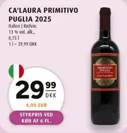 Scandinavian Park Ca'laura primitivo puglia 2025 tilbud