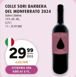 Scandinavian Park Colle sori barbera del monferrato 2024 tilbud