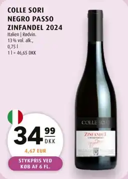 Scandinavian Park Colle sori negro passo zinfandel 2024 tilbud