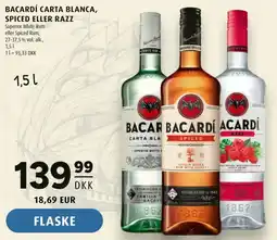 Scandinavian Park Bacardi carta blanca, spiced eller razz tilbud