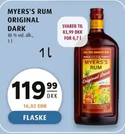 Scandinavian Park MYERS'S RUM ORIGINAL DARK tilbud