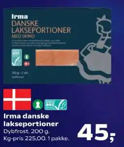 SuperBrugsen Irma danske lakseportioner tilbud