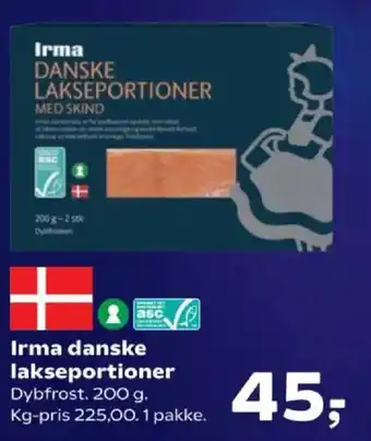 Irma danske lakseportioner