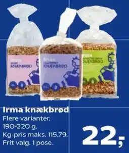 SuperBrugsen Irma knækbrød tilbud