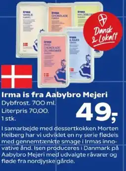 SuperBrugsen Irma is fra Aabybro Mejeri tilbud