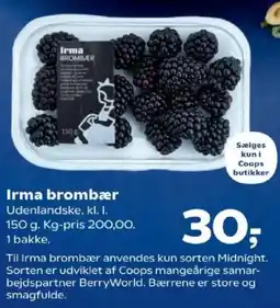 SuperBrugsen Irma brombær tilbud