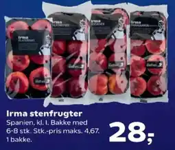 SuperBrugsen Irma stenfrugter tilbud