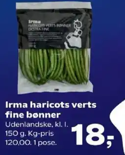 SuperBrugsen Irma haricots verts fine bønner tilbud