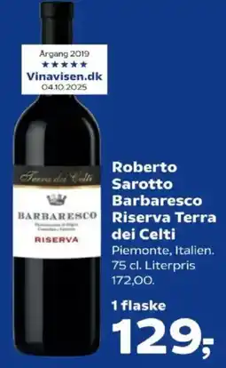 SuperBrugsen Roberto sarotto barbaresco riserva terra dei celti tilbud