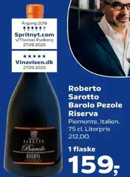 SuperBrugsen Roberto Sarotto Barolo Pezole Riserva tilbud