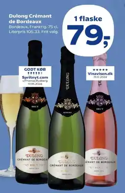 SuperBrugsen Dulong Crémant de Bordeaux tilbud