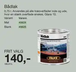 Harald Nyborg Bådlak tilbud