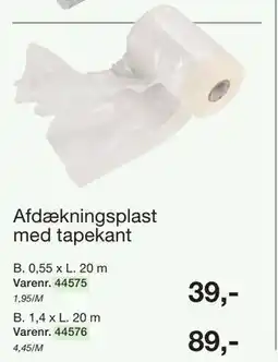 Harald Nyborg Afdækningsplast med tapekant tilbud