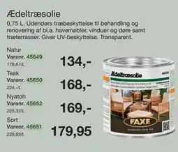 Harald Nyborg Ædeltræsolie tilbud
