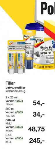 Harald Nyborg Filler Letvægtsfiller tilbud