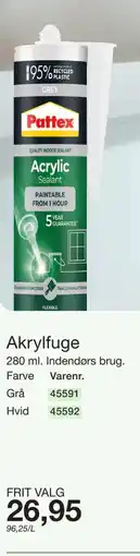 Harald Nyborg Akrylfuge tilbud