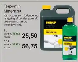 Harald Nyborg Terpentin Mineralsk tilbud