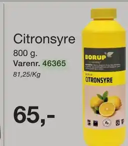 Harald Nyborg Citronsyre tilbud