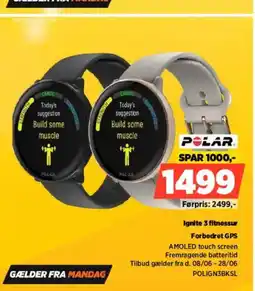 Power POLAR Ignite 3 fitnessur Forbedret GPS tilbud