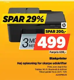 Power Hp blækprinter høj opløsning for skarpe udskrifter tilbud
