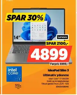 Power Lenovo IdeaPad Slim 3 Ultimativ ydeevne tilbud