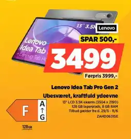 Power Lenovo Idea Tab Pro Gen 2 Ubesværet, kraftfuld ydeevne tilbud