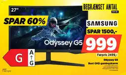 Power SAMSUNG Odyssey G5 Buet QHD gamingskærm tilbud