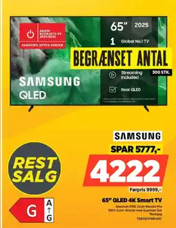 Power SAMSUNG 65" QLED 4K Smart TV tilbud