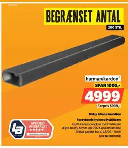 Power Dolby Atmos soundbar Fordybende lyd med MultiBeam tilbud
