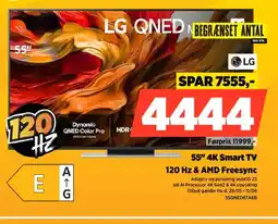Power Lg 55" 4k smart tv 120 hz & amd freesync tilbud