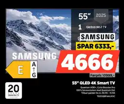 Power SAMSUNG 55" QLED 4K Smart TV tilbud