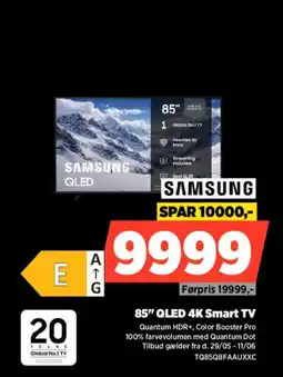 Power SAMSUNG 85" QLED 4K Smart TV tilbud