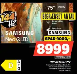 Power SAMSUNG 75" 4K Smart TV tilbud