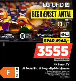 Power LG 4K Smart TV Al Sound Pro til biograflyd derhjemme tilbud