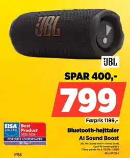 Power JBL Bluetooth-højttaler Al Sound Boost tilbud