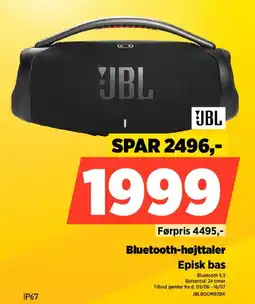 Power Bluetooth-højttaler Episk bas tilbud