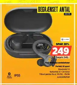 Power True Wireless-øretelefoner Perfekt til sport tilbud