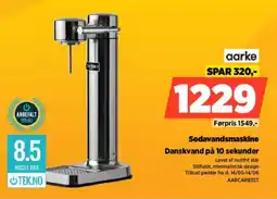 Power Aarke sodavandsmaskine danskvand på 10 sekunder tilbud