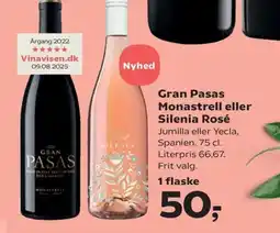Kvickly Gran Pasas Monastrell eller Silenia Rosé tilbud