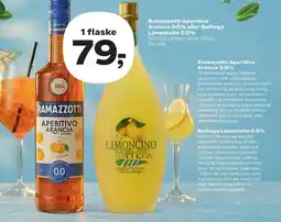 Kvickly Ramazzotti Aperitivo Arancia 0.0% eller Bottega Limoncello 0.0% tilbud