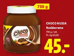 Lidl Choco Nussa Nøddecreme tilbud