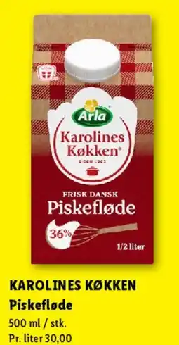 Lidl Piskefløde tilbud