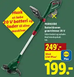Lidl PARKSIDE Batteridreven græstrimmer 20 V tilbud