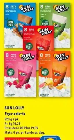Lidl Sun Lolly Frys-selv-is tilbud
