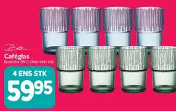 Din Isenkræmmer Caféglas (4 stk.) tilbud