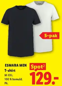Lidl ESMARA MEN T-shirt tilbud