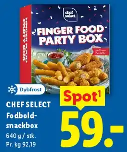 Lidl Chef Select Finger Food / Fodbold snackbox tilbud
