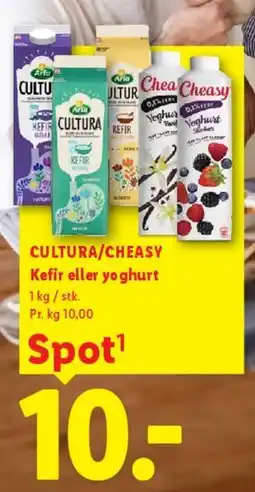 Lidl Cultura / Cheasy - Kefir eller yoghurt tilbud